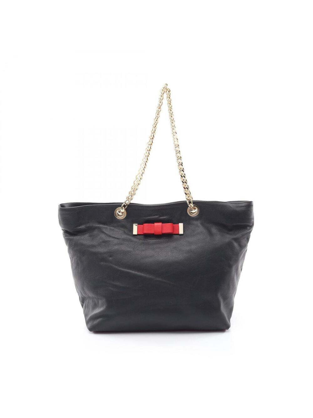 Valentino Ribbon Chain Shoulder Tote #351872V36B